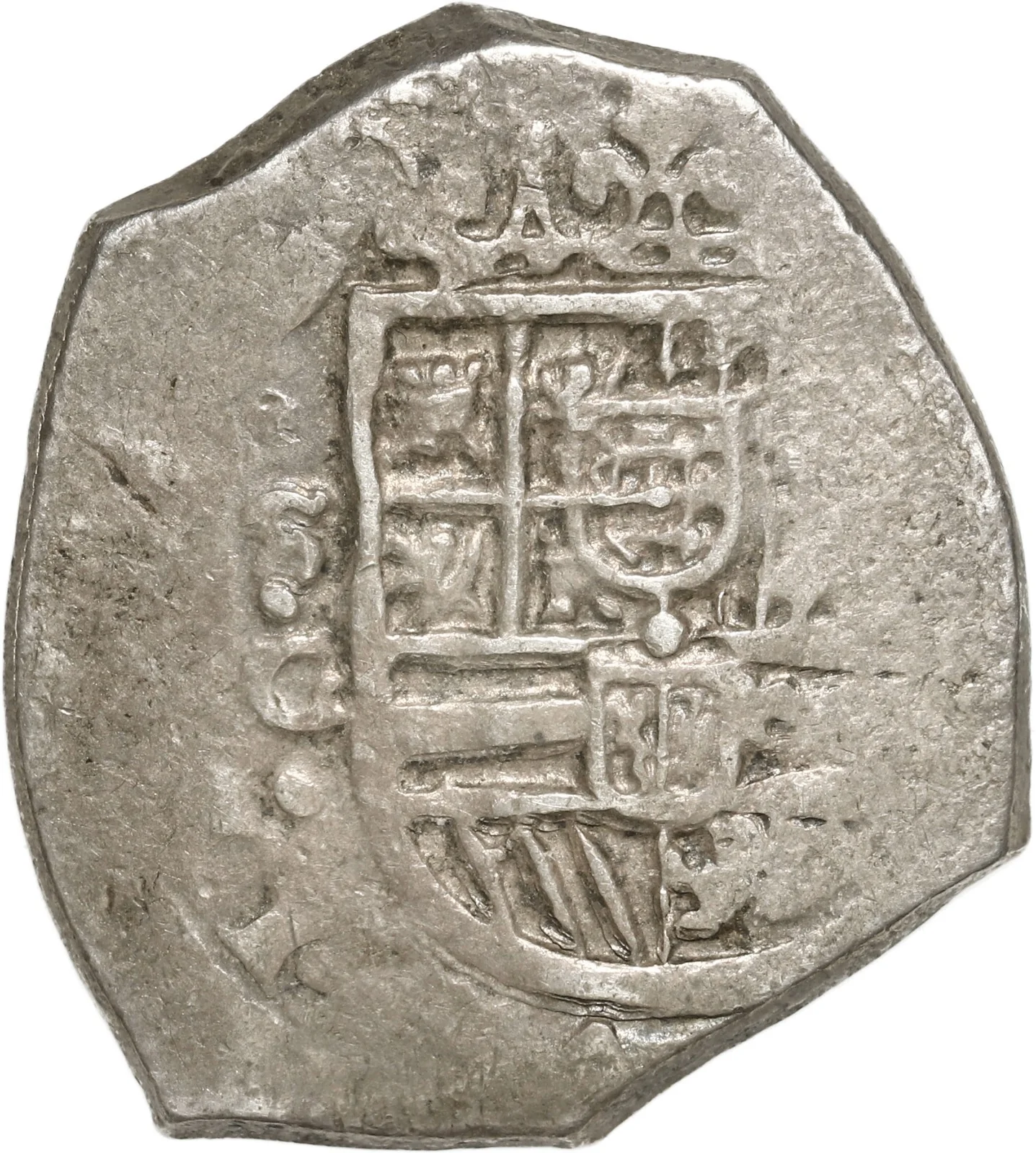 SPAIN, Seville, cob 2 reales, Philip III, 1619 G.