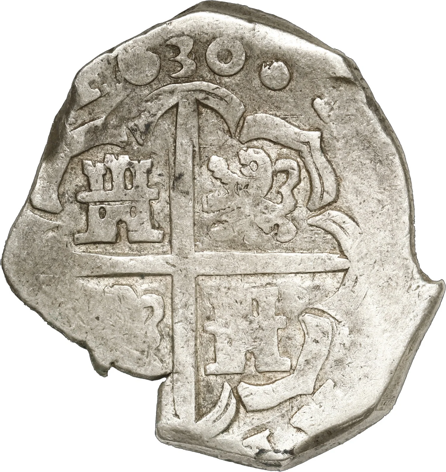 SPAIN, Seville, cob 4 reales, Philip IV, 1630 R. - Image 2