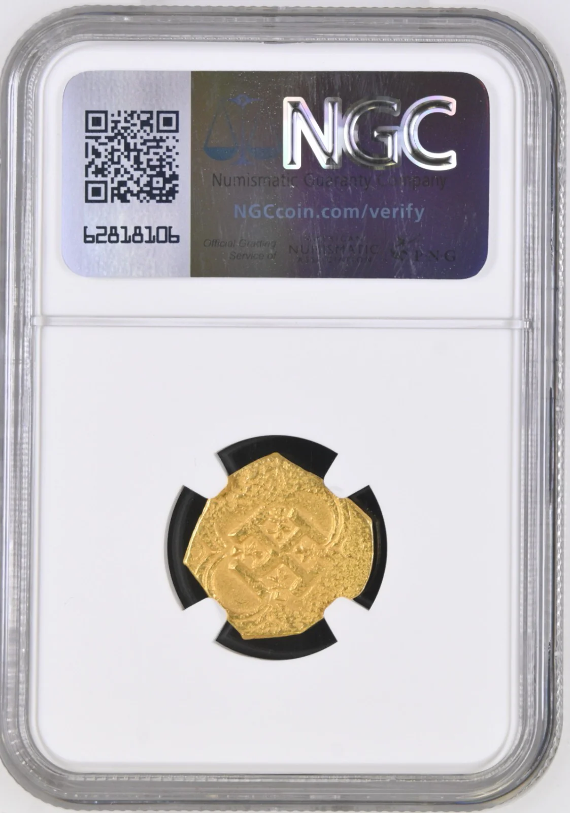 SPAIN, Seville, gold cob 2 escudos, Philip III, assayer G ABOVE mintmark S - Image 4