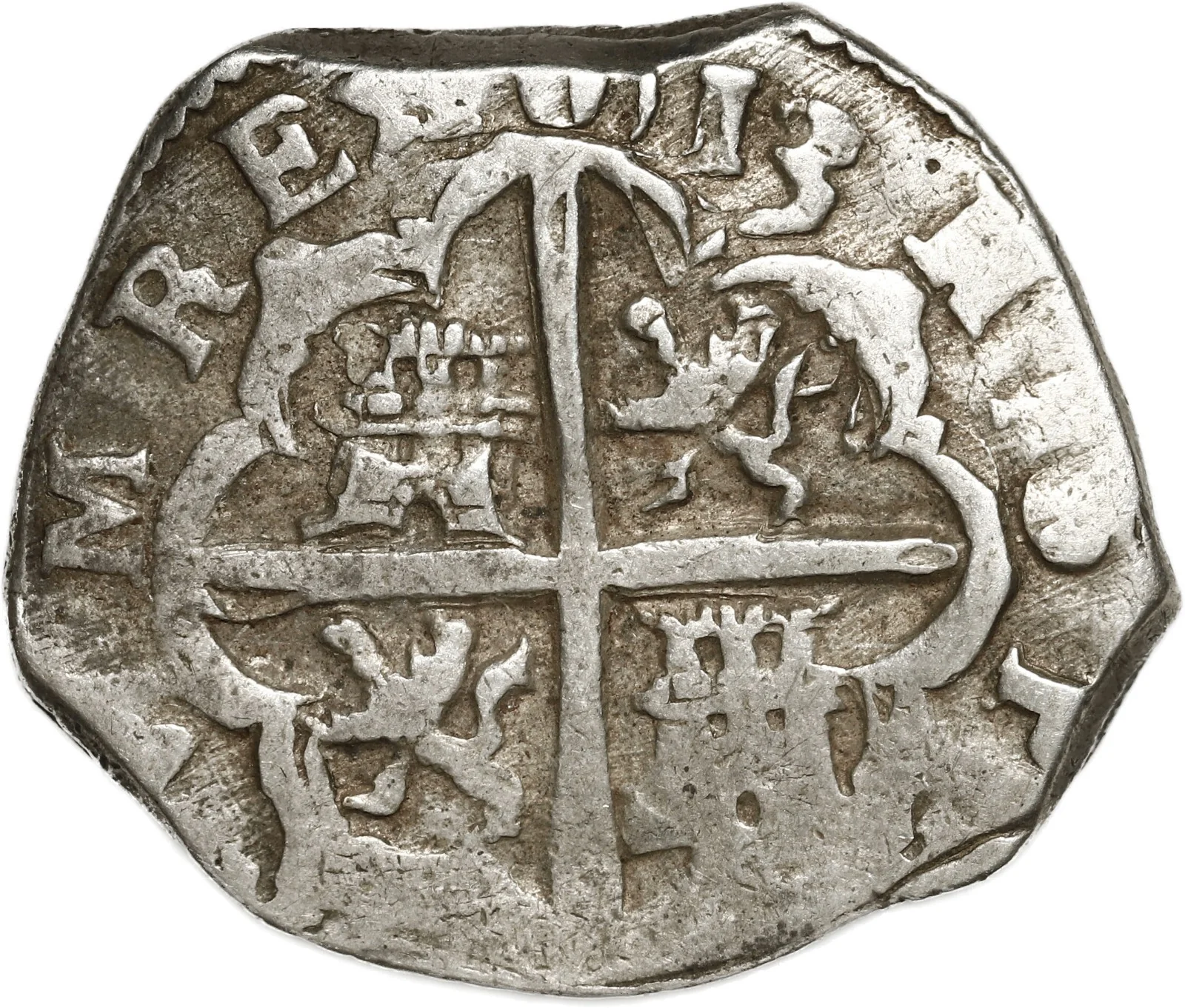 SPAIN, Toledo(?), cob 4 reales, Philip III, 1613, assayer not visible. - Image 2