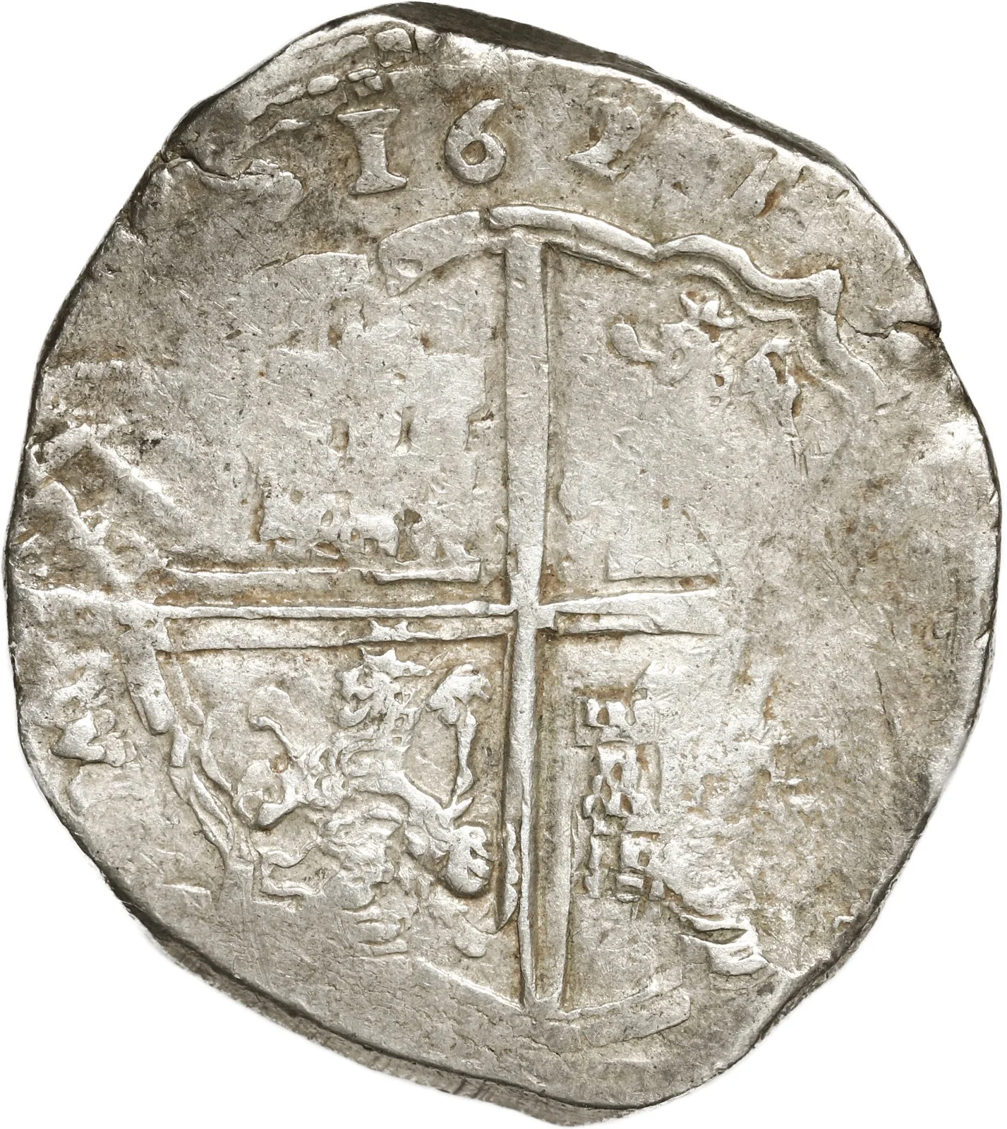 SPAIN, Toledo, cob 4 reales, Philip III, 1621 P. - Image 2